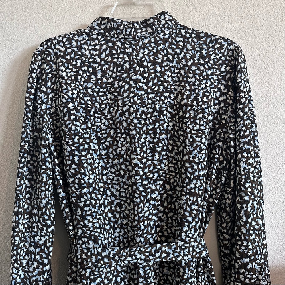 CLUB MONACO Printed 100% Silk Mini Dress with Slip Sz M - Picture 15 of 15